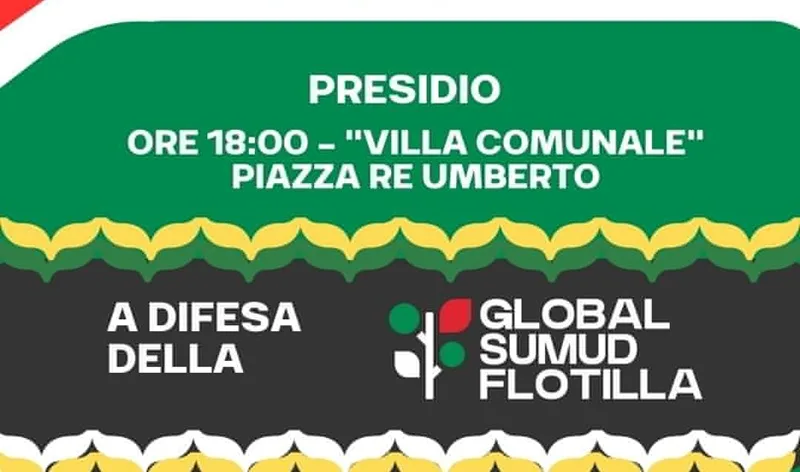Locri si mobilita per Gaza: presidio a sostegno della Global Sumud Flotilla