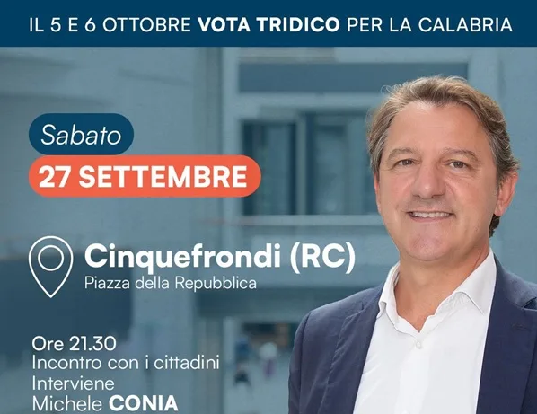 Cinquefrondi accoglie Tridico: domani sera alle 21:30 l’incontro in Piazza della Repubblica