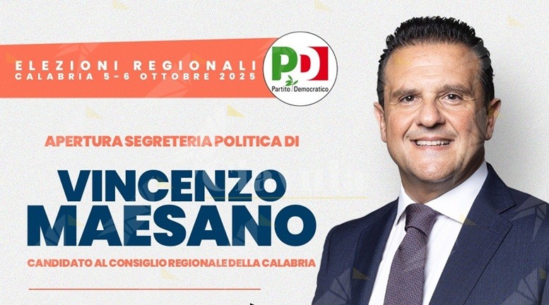 Domani a Bovalino l’apertura ufficiale della segreteria politica di Vincenzo Maesano