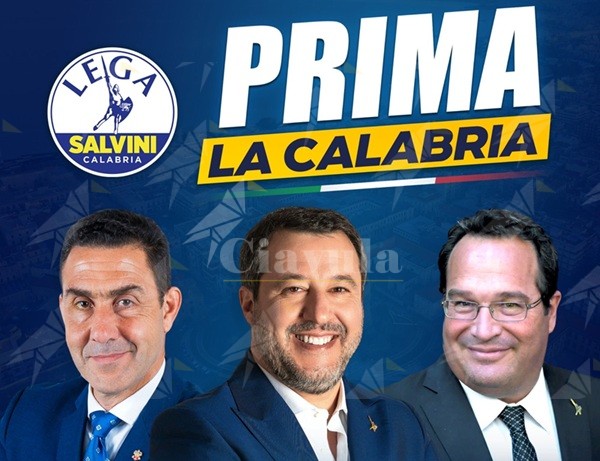 La Lega chiude la campagna in Calabria con Salvini, Vannacci e Durigon