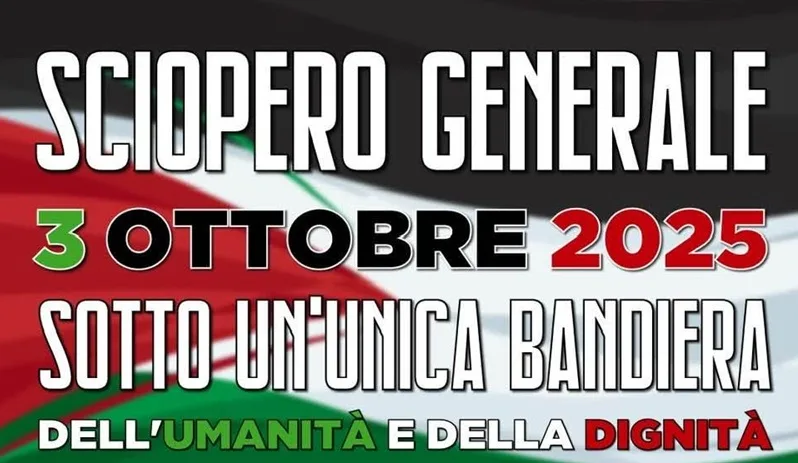 Global Sumud Flotilla. La Fiom partecipa allo sciopero generale indetto dalla Cgil per venerdì 3 ottobre