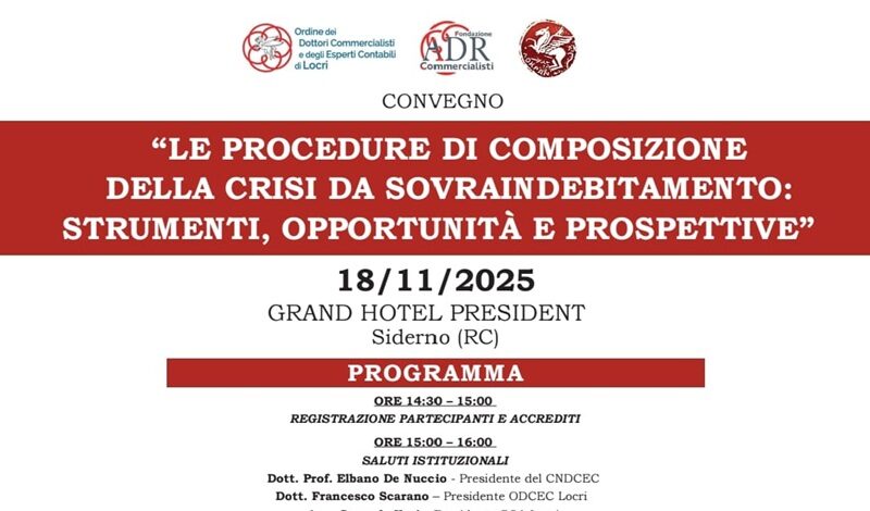 A Siderno esperti a confronto per affrontare il problema del sovraindebitamento A Siderno esperti a confronto per affrontare il problema del sovraindebitamento