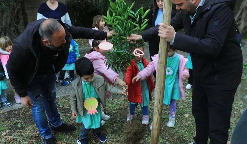 I bambini della scuola materna di Martone protagonisti della “Giornata dell’Albero”