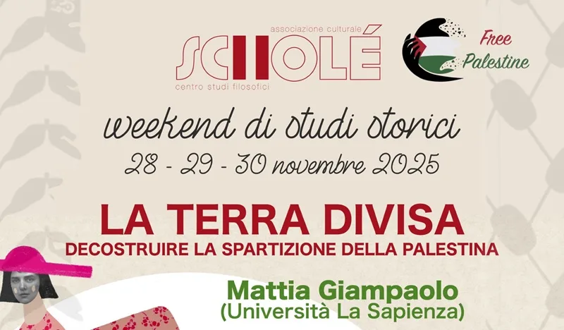 A Roccella un week-end di studi storici sul conflitto israelo-palestinese A Roccella un week-end di studi storici sul conflitto israelo-palestinese