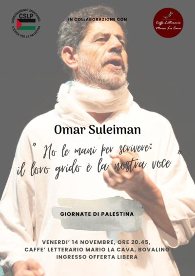 quot Giornate di Palestina quot a Bovalino arriva Omar Suleiman Ciavula