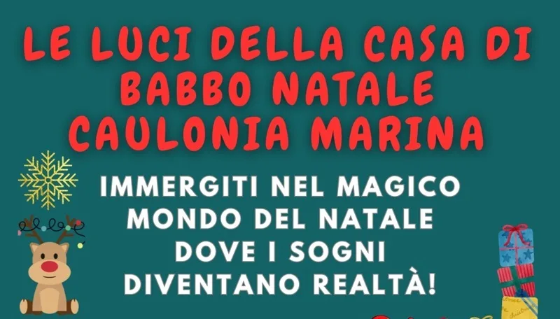 A Caulonia Marina tornano “Le luci della casa di Babbo Natale”