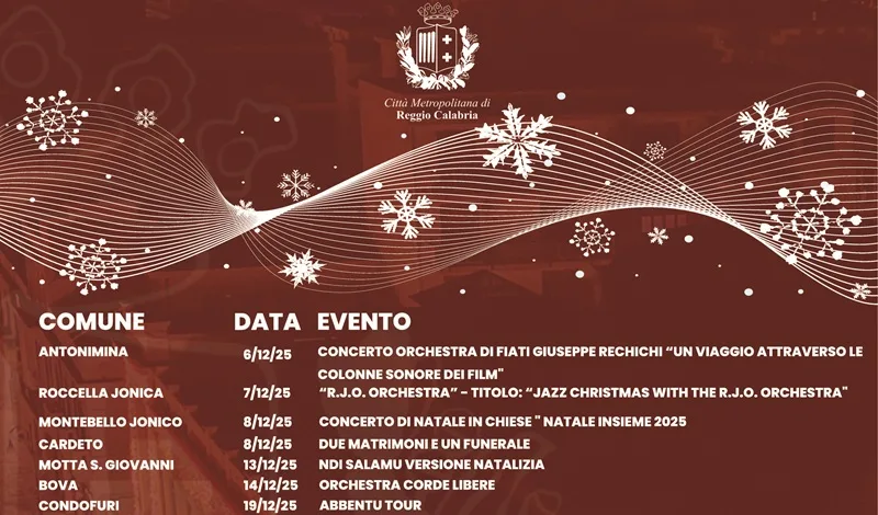 Il programma completo degli eventi natalizi della Città Metropolitana tra musica, arte e teatro
