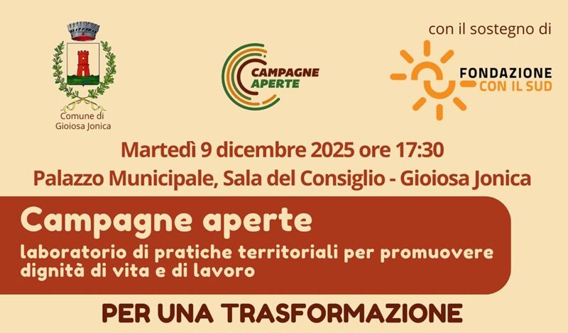 “Campagne aperte”: a Gioiosa Ionica si parla di lavoro, agroecologia e inclusione