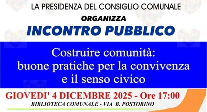 A Caulonia un incontro dedicato alle buone pratiche di convivenza e senso civico A Caulonia un incontro dedicato alle buone pratiche di convivenza e senso civico