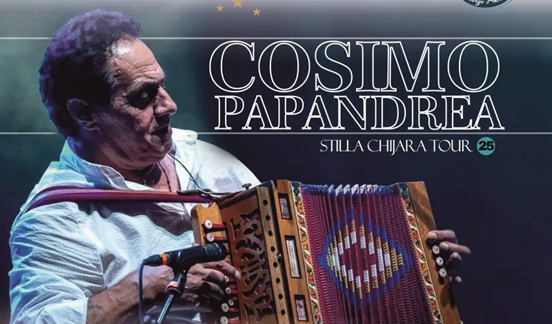 Cosimo Papandrea in concerto a Gioiosa Ionica: il 30 dicembre arriva il “Live Stilla Chjiara Tour 2025”
