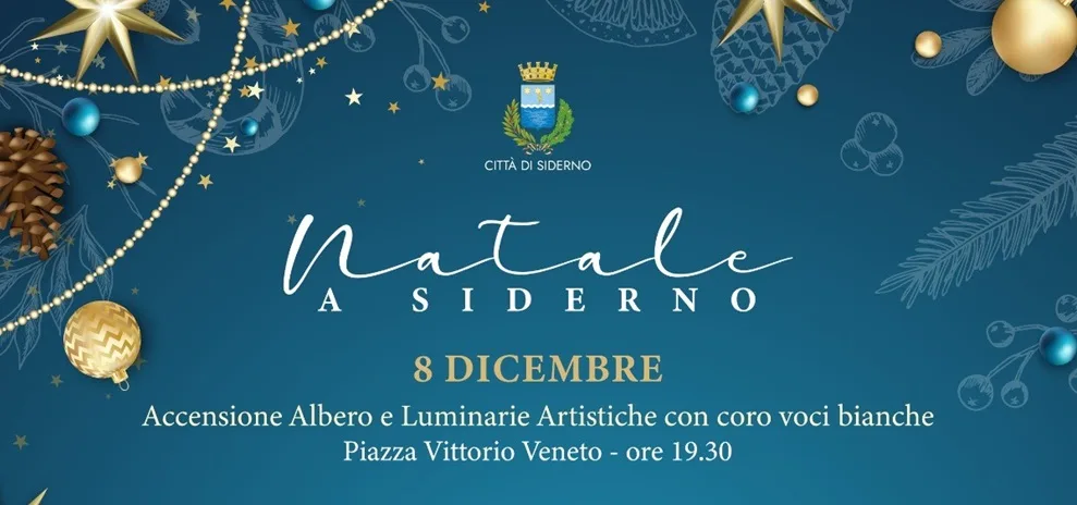 Questo pomeriggio a Siderno l’accensione dell’albero e delle luminarie artistiche, con shopping e spettacoli sul Corso