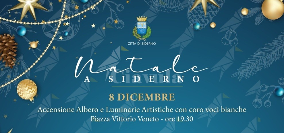 Questo pomeriggio a Siderno l’accensione dell’albero e delle luminarie artistiche, con shopping e spettacoli sul Corso