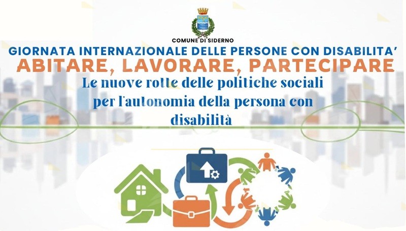 Giornata delle Persone con Disabilità, a Siderno l’incontro “Abitare, Lavorare, Partecipare” Giornata delle Persone con Disabilità, a Siderno l’incontro “Abitare, Lavorare, Partecipare”