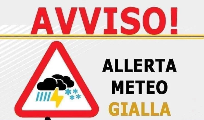 Allerta meteo gialla su tutta la SS106: si raccomanda massima prudenza