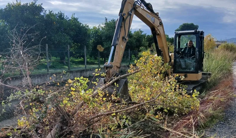 Benestare, avviati i lavori di manutenzione sui corsi d’acqua da parte del Consorzio di Bonifica