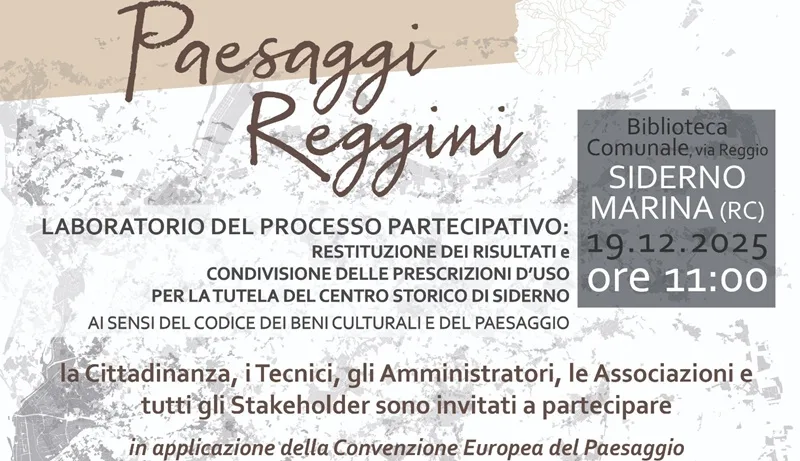 A Siderno un confronto pubblico sulla tutela e la valorizzazione del centro storico A Siderno un confronto pubblico sulla tutela e la valorizzazione del centro storico