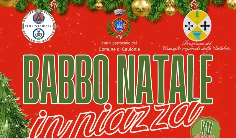 Al via le iniziative natalizie a Caulonia: laboratori e Babbo Natale in Piazza Bottari