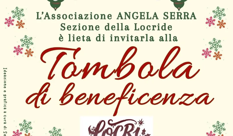 Solidarietà e divertimento a Locri con la tombola di beneficenza dell’associazione “Angela Serra”