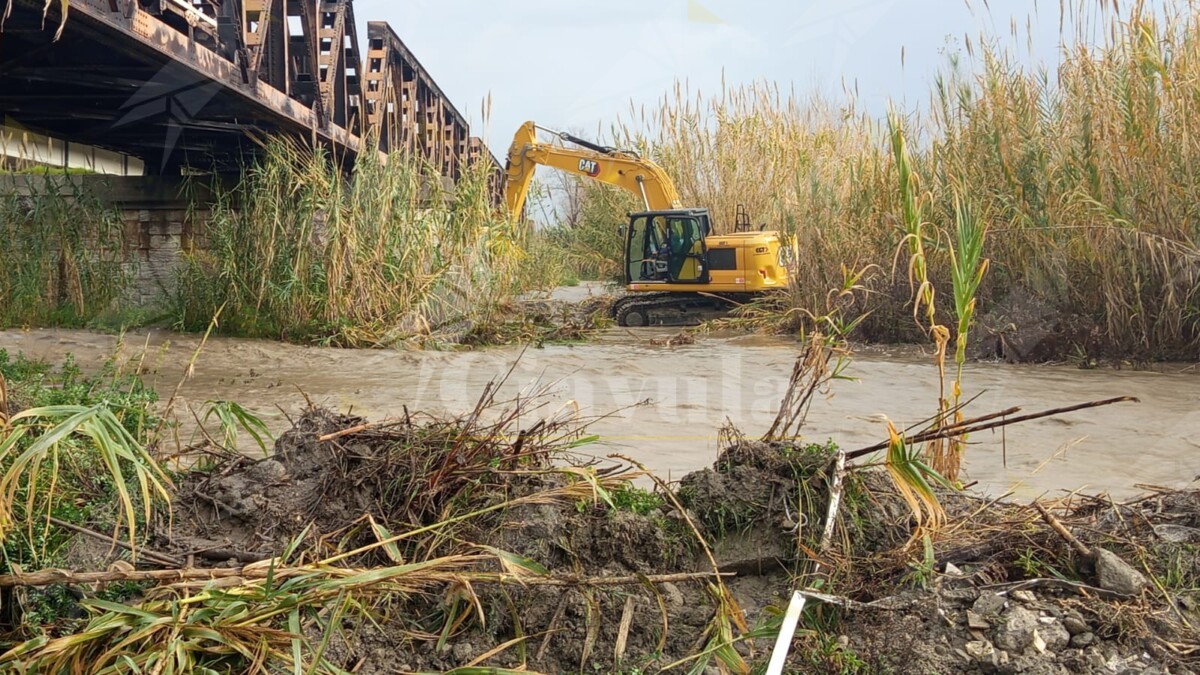 Timori a Caulonia, rischio esondazione per il torrente Allaro. Al lavoro per rinforzare gli argini