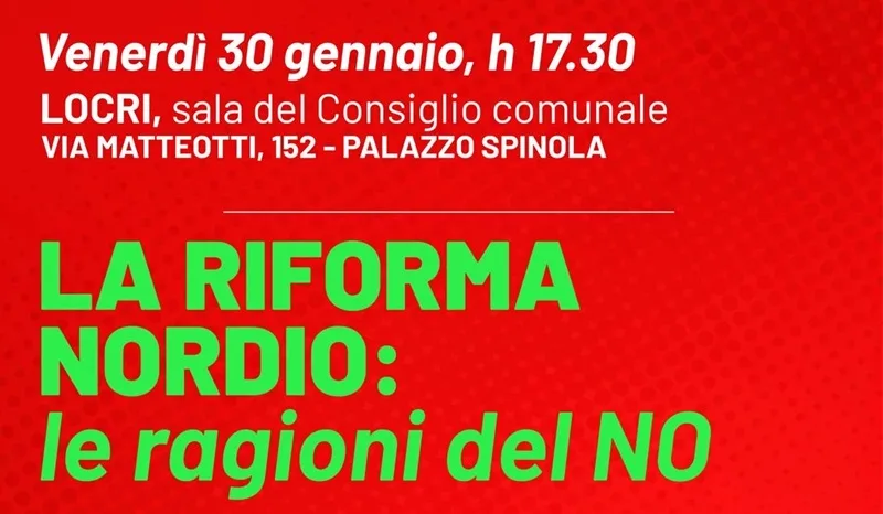 La riforma Nordio: le ragioni del NO – incontro pubblico a Locri