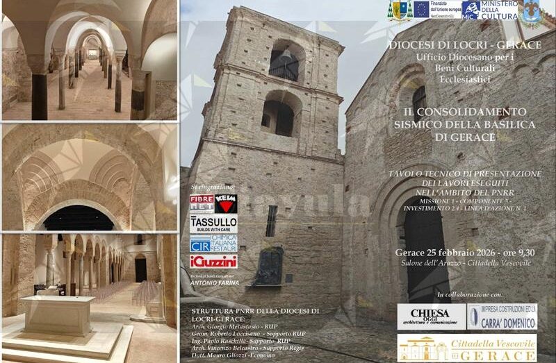 A Gerace il tavolo tecnico dedicato alla messa in sicurezza della Basilica