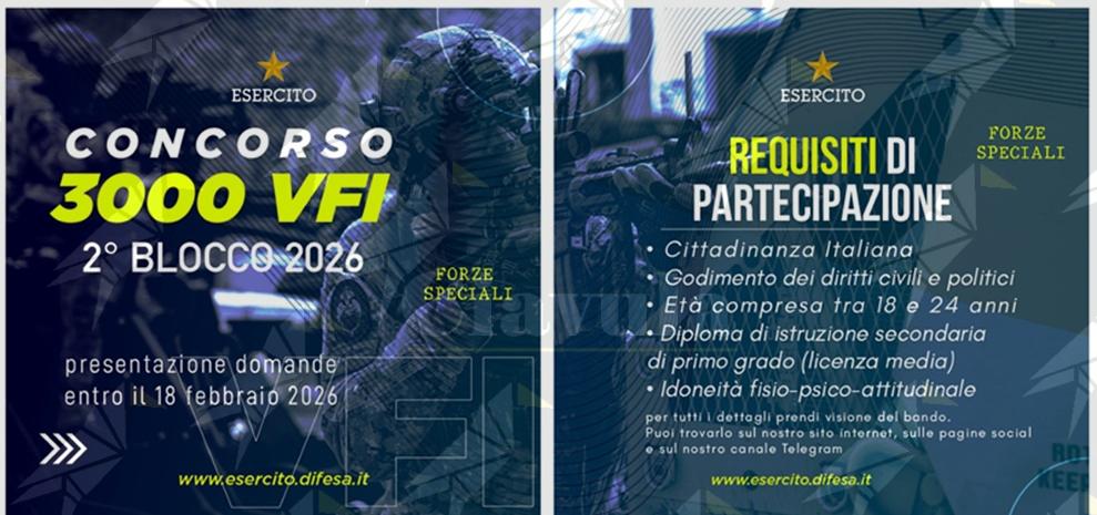 Opportunità per i giovani, l’Esercito apre il concorso per 3.000 volontari