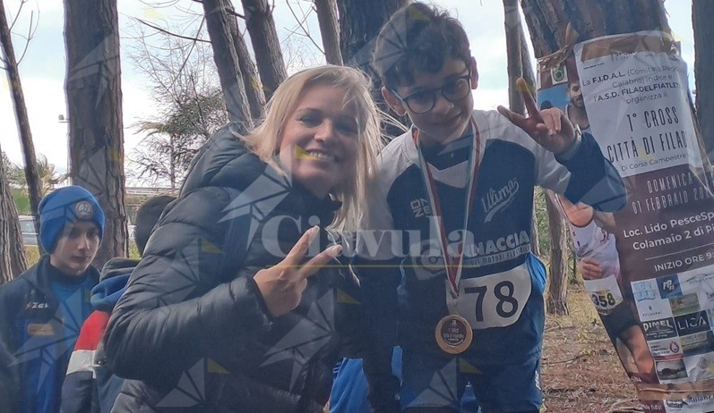 Cross Città di Filadelfia, 1° posto negli 800m per il cauloniese Leonardo Siciliano