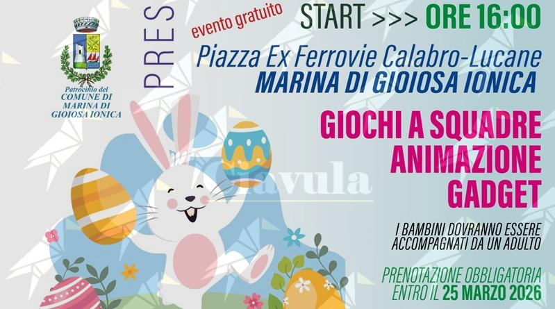 Un pomeriggio di sorrisi a Marina di Gioiosa: il 31 marzo la prima “Caccia all’Uovo” Un pomeriggio di sorrisi a Marina di Gioiosa: il 31 marzo la prima “Caccia all’Uovo”