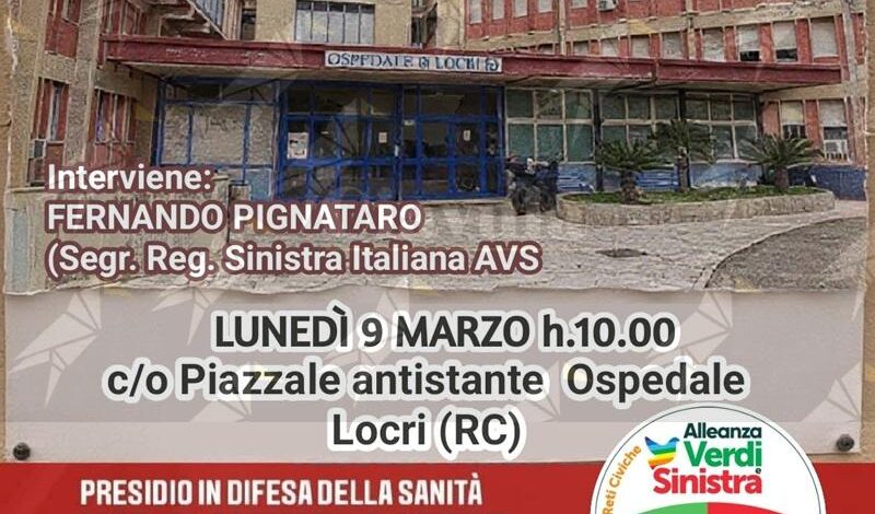 Tour negli ospedali calabresi, AVS arriva a Locri: “Serve una legge speciale che dichiari lo stato di emergenza sanitaria in Calabria”