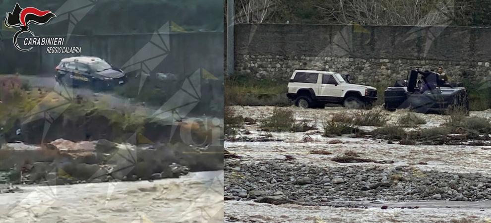 Auto si ribalta in un torrente a Reggio Calabria. Due persone salvate dai carabinieri