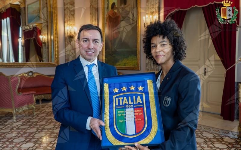 Reggio Calabria accoglie Sara Gama, capo delegazione della Nazionale italiana di calcio femminile