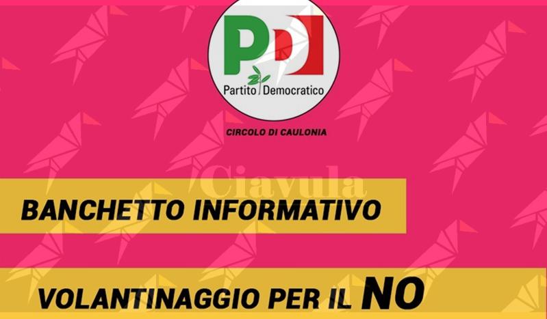 A Caulonia un banchetto informativo sulle ragioni del NO al referendum sulla giustizia