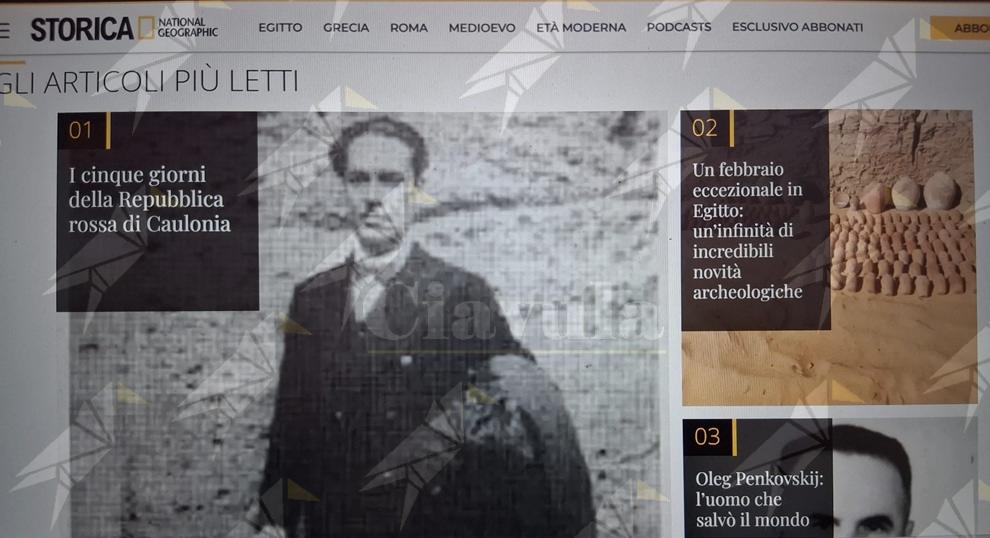 La Repubblica Rossa di Caulonia sul National Geographic ed è subito l’articolo più letto online. Intanto a Caulonia nascondendo la Storia si rivela l’inadeguatezza della classe dirigente