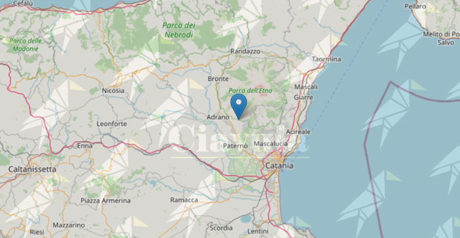 Registrata forte scossa di terremoto a Catania