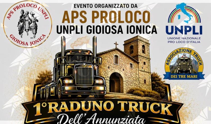 Gioiosa Ionica, motori accesi per il 1° Raduno Truck dell’Annunziata: due giorni di spettacolo, passione e territorio