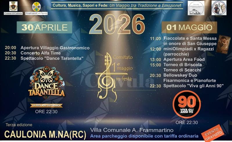 A Caulonia torna il “1° Maggio in Festa”
