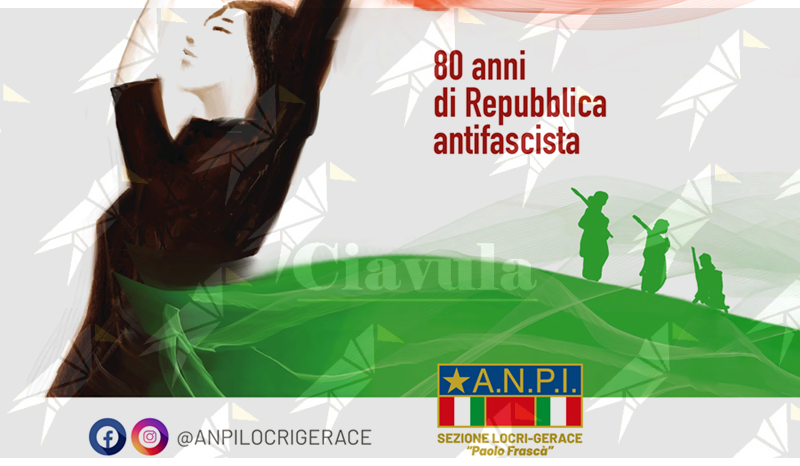25 Aprile a Locri, corteo e celebrazioni dell’ANPI  per la Liberazione e gli 80 anni della Repubblica