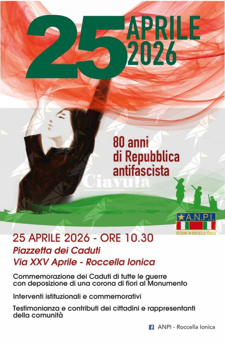L' ANPI di Roccella celebra il 25 aprile con una cerimonia pubblica ...