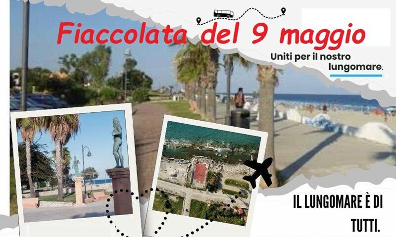 “Il lungomare è di tutti”: i residenti della zona mare di Caulonia organizzano una fiaccolata