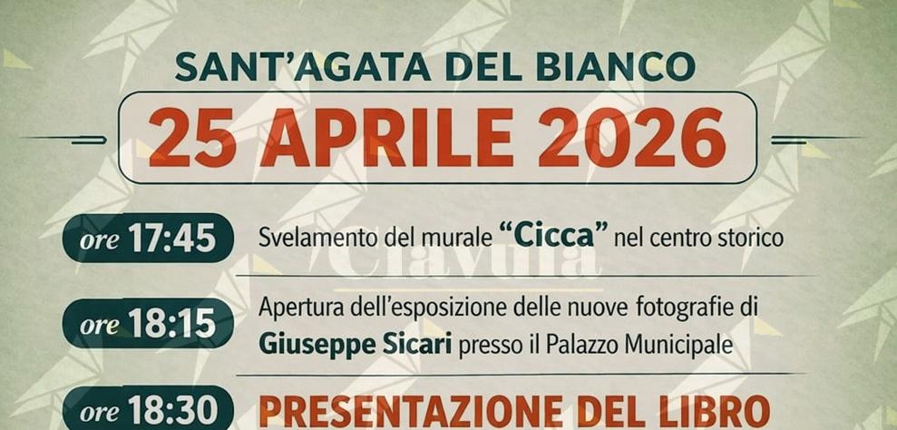 Sant’Agata del Bianco celebra il 25 aprile tra letteratura, arte e memoria civile Sant’Agata del Bianco celebra il 25 aprile tra letteratura, arte e memoria civile