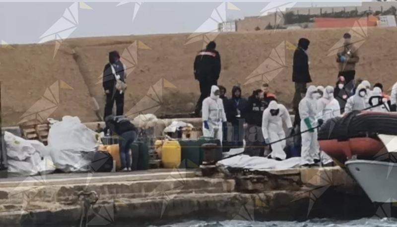 Naufragio a Lampedusa: 19 migranti morti per ipotermia, cinque in gravi condizioni tra cui un bambino