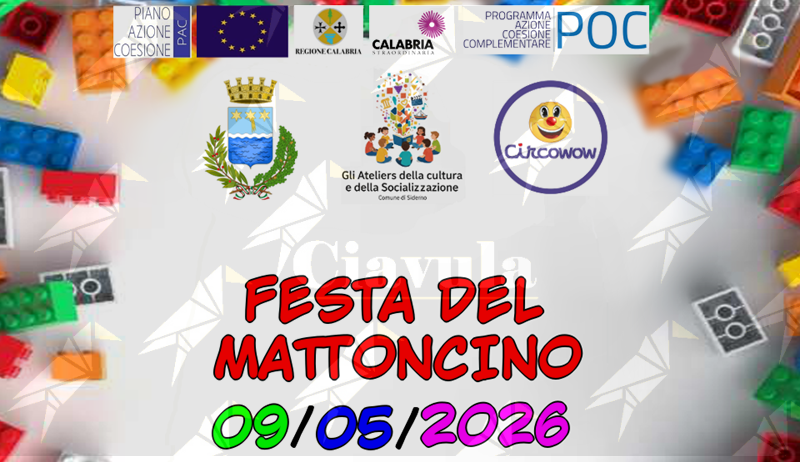 Arriva a Siderno la “Festa del Mattoncino” con Circo WOW