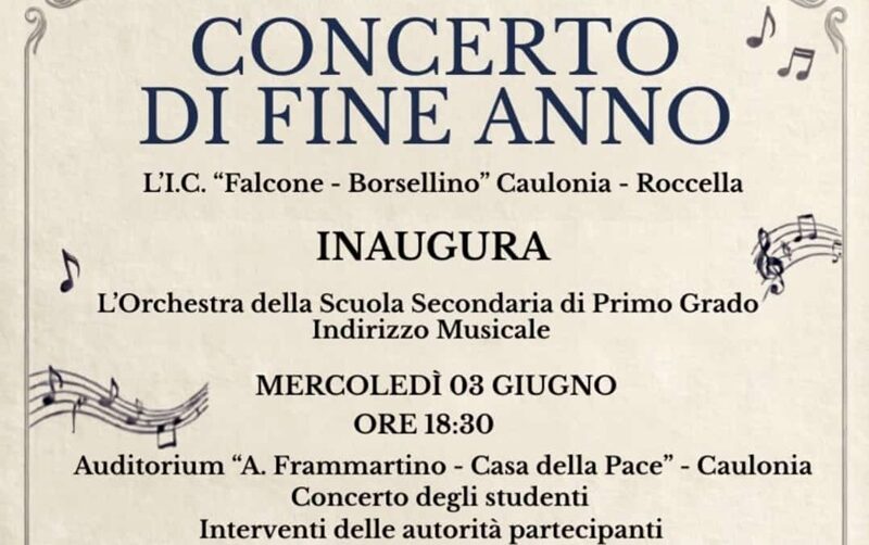 Tutto pronto per il concerto di fine anno e il debutto dell’Orchestra dell’IC “Falcone-Borsellino” di Caulonia-Roccella Tutto pronto per il concerto di fine anno e il debutto dell’Orchestra dell’IC “Falcone-Borsellino” di Caulonia-Roccella