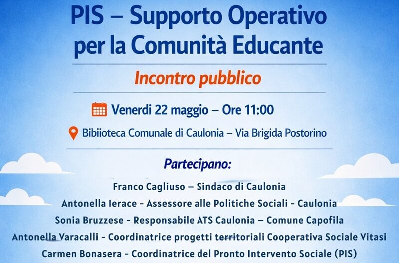 A Caulonia si parla di Pronto Intervento Sociale: costruire una rete per le famiglie in difficoltà A Caulonia si parla di Pronto Intervento Sociale: costruire una rete per le famiglie in difficoltà