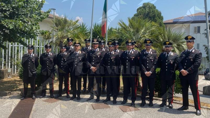 Il Generale Pellegrino in visita alla Compagnia dei Carabinieri di Girifalco