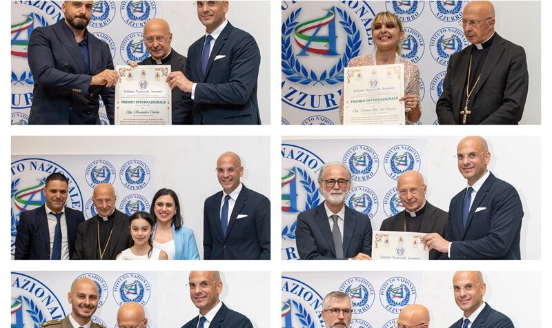 Eccellenze Reggine premiate in Vaticano dall’Istituto Nazionale Azzurro Eccellenze Reggine premiate in Vaticano dall’Istituto Nazionale Azzurro