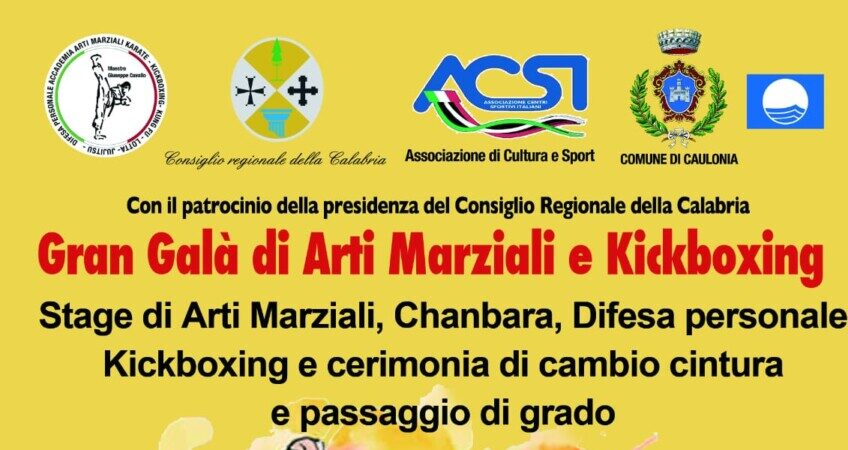 Gran Galà di Arti Marziali e Kickboxing a Caulonia: trionfo di sport e valori con l’Accademia del Maestro Giuseppe Cavallo Gran Galà di Arti Marziali e Kickboxing a Caulonia: trionfo di sport e valori con l’Accademia del Maestro Giuseppe Cavallo