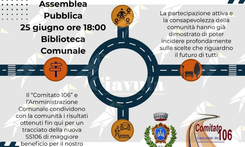 A Caulonia un’assemblea pubblica per discutere del tracciato della nuova SS 106