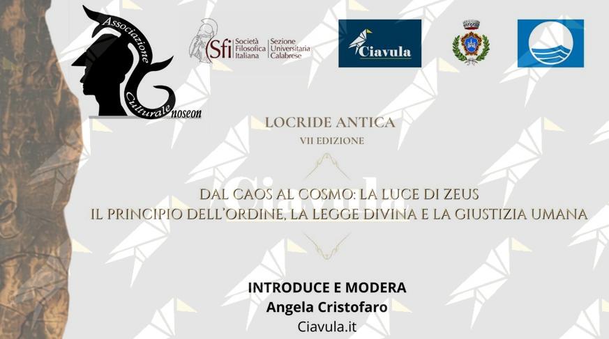 “Locride Antica” torna a Caulonia Marina con un viaggio tra cultura, storia e filosofia “Locride Antica” torna a Caulonia Marina con un viaggio tra cultura, storia e filosofia