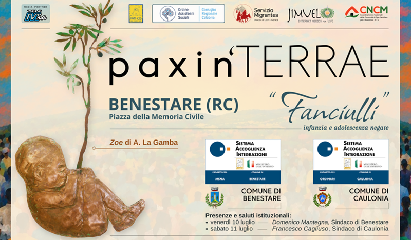 Benestare e Caulonia insieme per Paxin’TERRAE: due sere di arte, danza e cinema per i diritti dei bambini migranti Benestare e Caulonia insieme per Paxin’TERRAE: due sere di arte, danza e cinema per i diritti dei bambini migranti